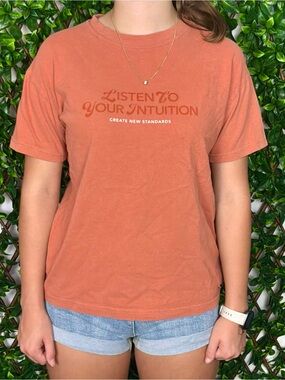 Pull & Bear Graphic T-Shirt XS Terracotta